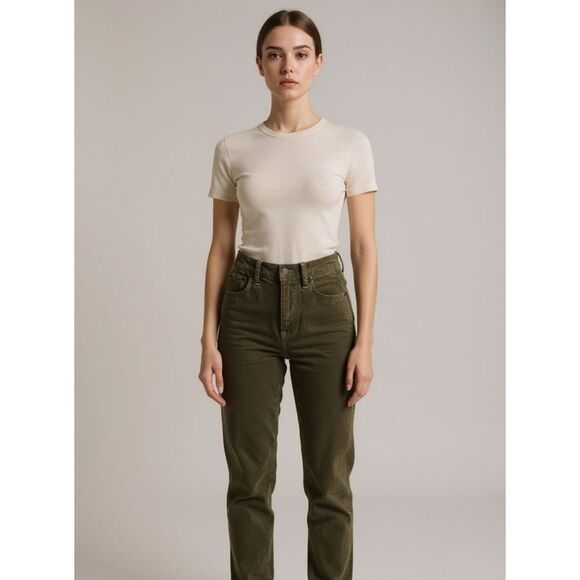 J.Crew Matchstick Cords Sage Green. Size 24 Petite - Picture 1 of 6